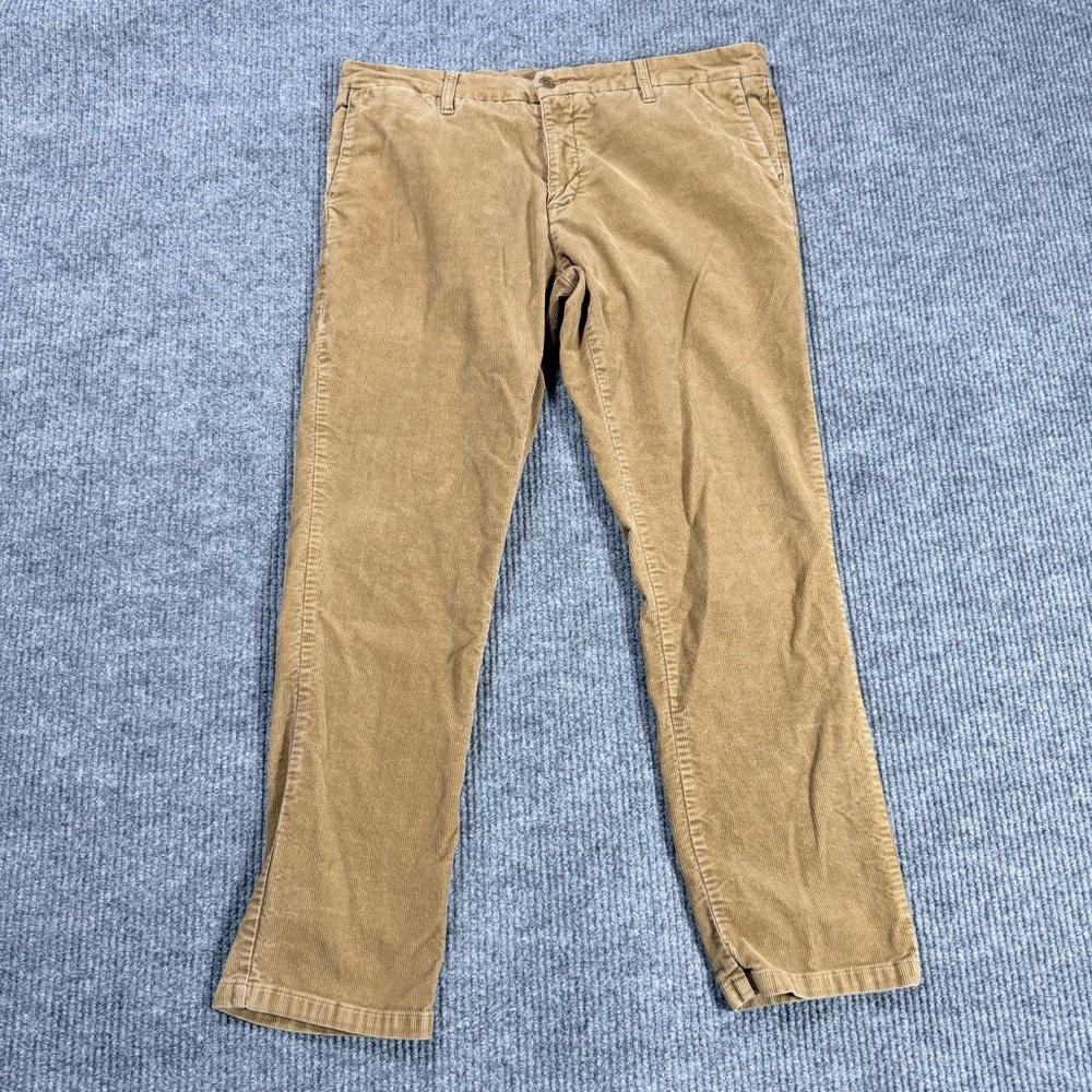Carhartt Pants Mens 38x32 WIP Corduroy Brown Sid Pant Chino Workwear Trousers